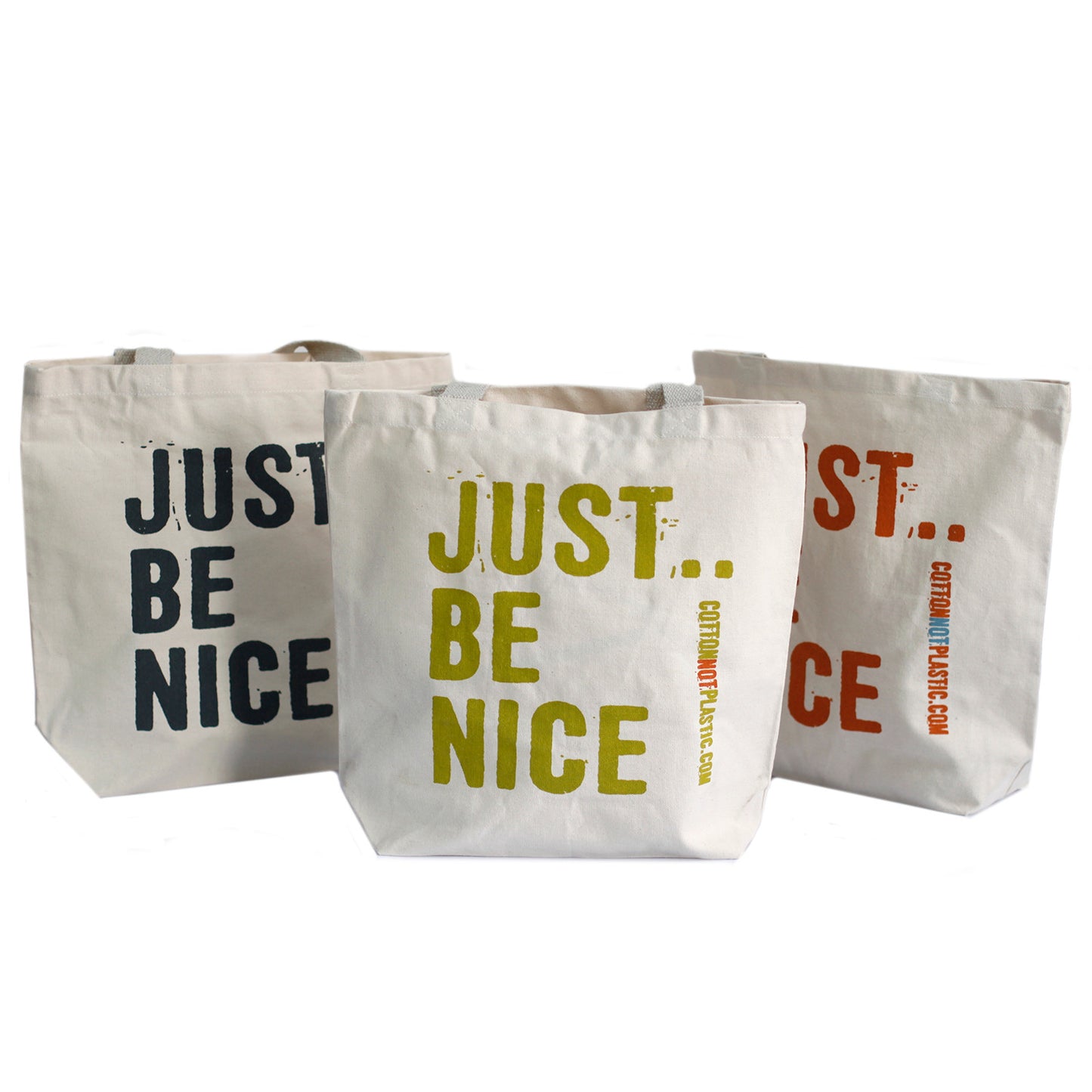 Just Be Nice Tote Bag - (4 designs)