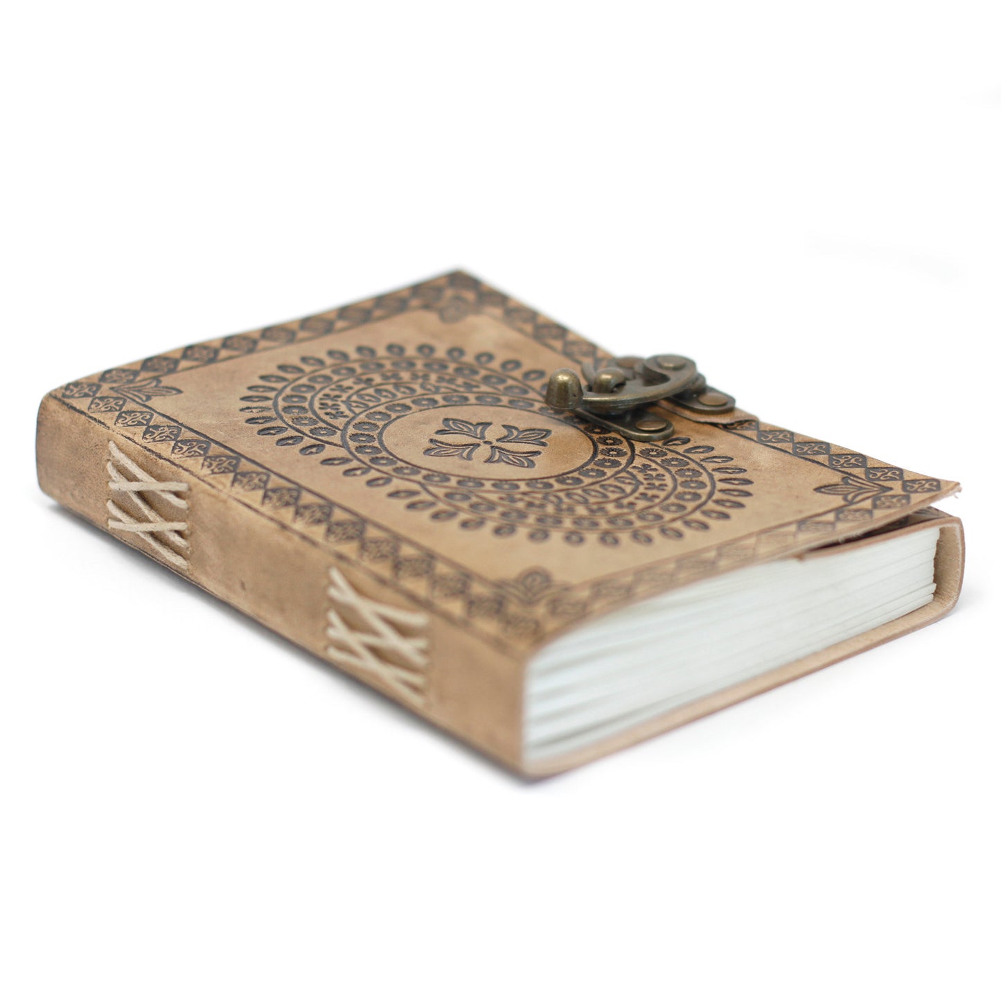 Leather Blue Mandala Notebook (200 Pages)