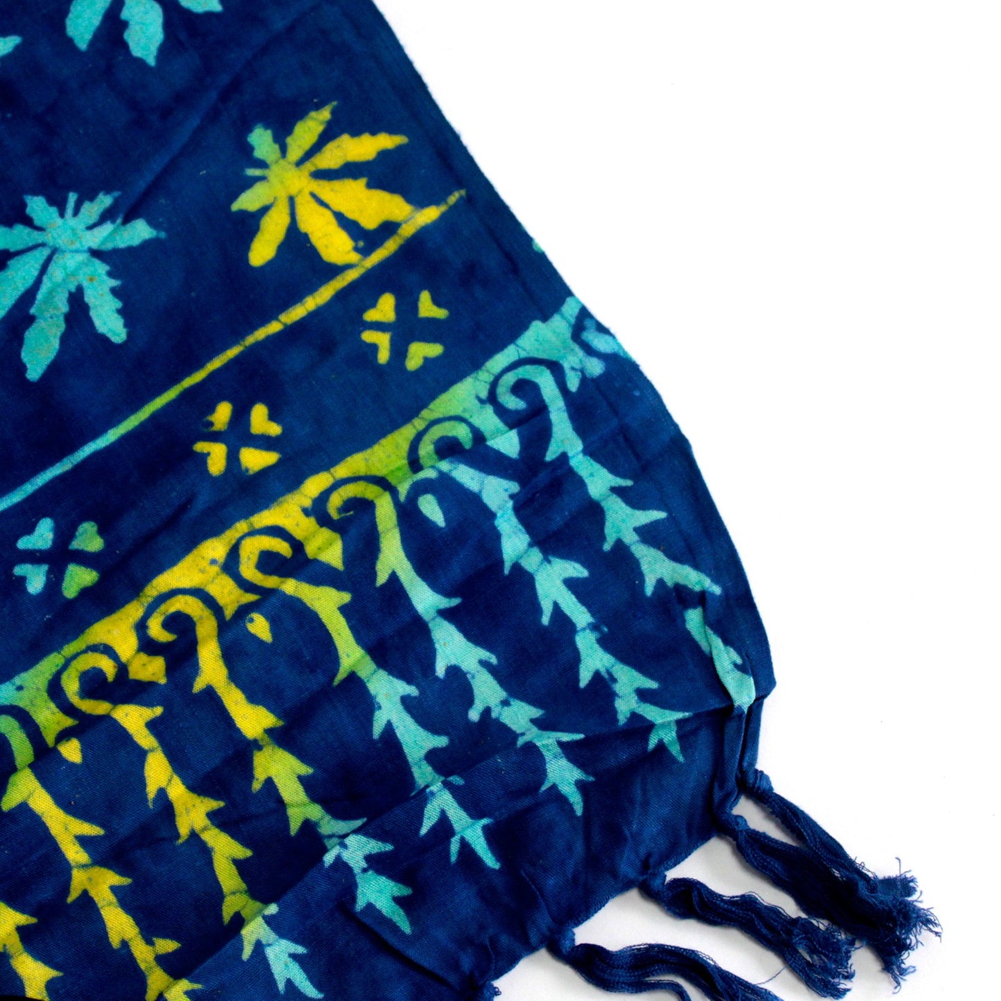 Bali Block Print Sarong - Tropical Leaves (4 Assorted Colours)