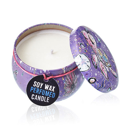 Art Tin Candle - Sea life