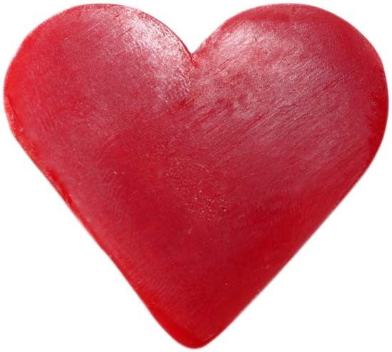 Heart Guest Soaps - Raspberry (10 Pack)