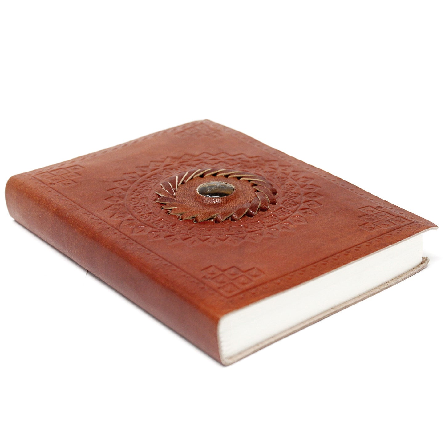 Leather Tigereye Notebook (200 Pages)