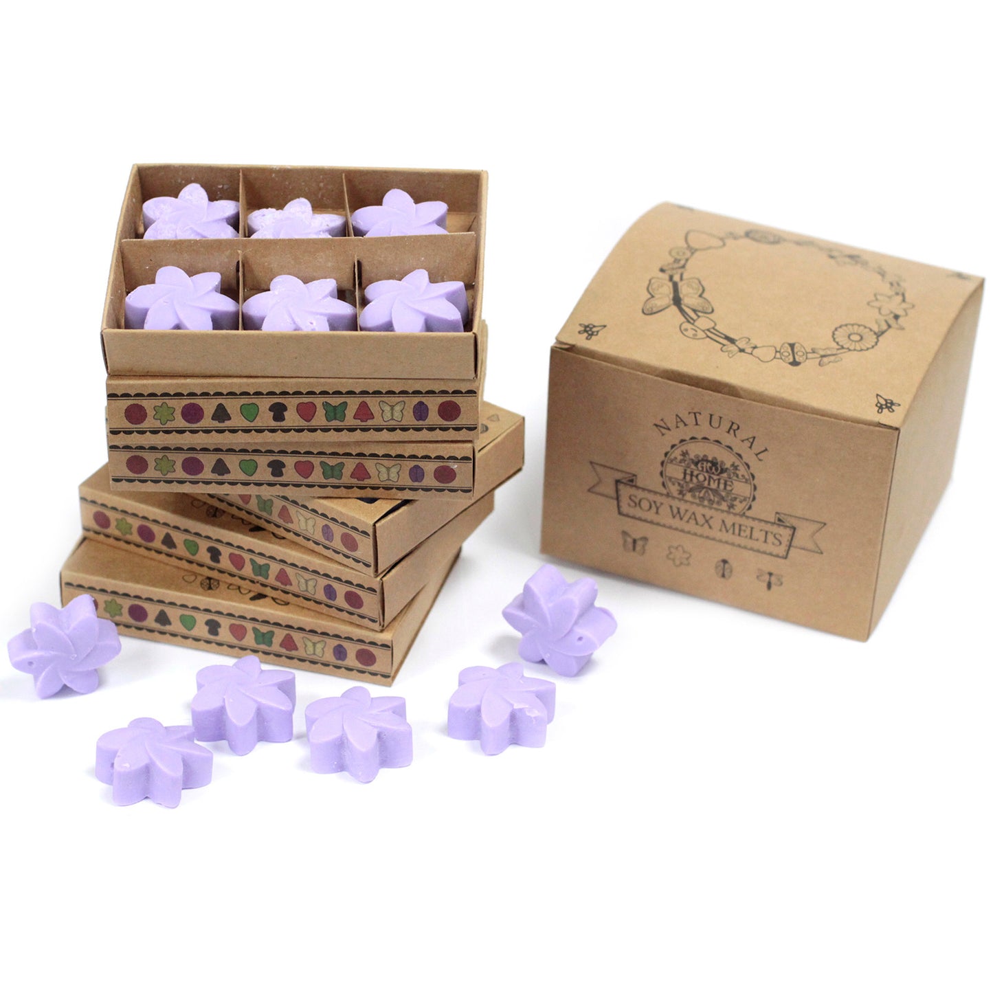 Gift Set of 6 Wax Melts - Lavender Fields