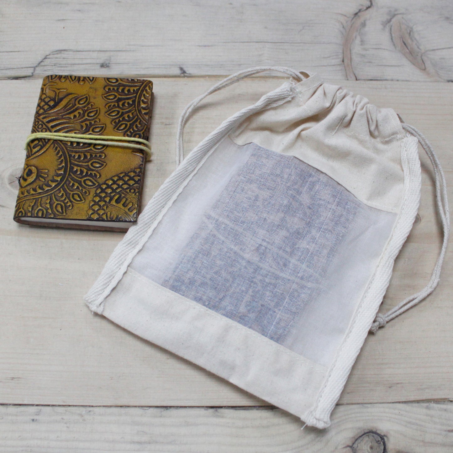 Med Cotton Window Pouch - 21x15cm