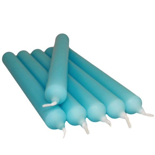 Turquoise Dinner Candles - 5 Pack