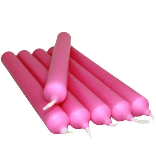 Fuchsia Dinner Candles Bulk - 5 Pack