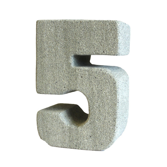 Granite Birthday Number Tealight Holder - No.5