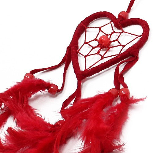 Bali Dreamcatcher - Small Heart - Available in Black White & Red