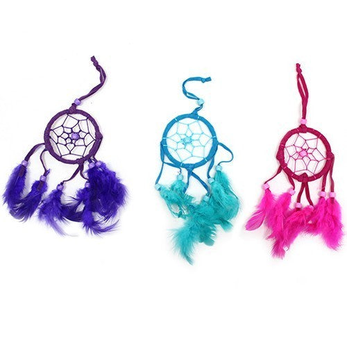 Bali Dreamcatcher - Small Round - Available in Pink, Purple & Turqoise