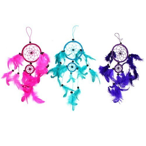 Bali Dreamcatcher - Medium Round - Available in Pink, Purple & Turqoise