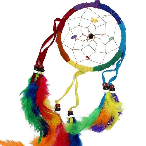 Bali Dreamcatcher - Medium Round - Rainbow