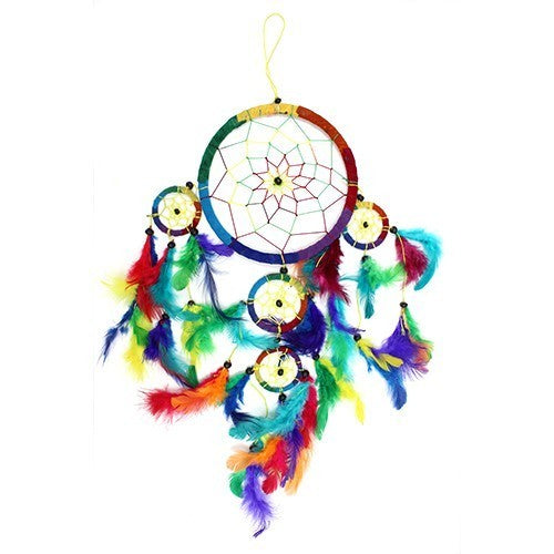 Bali Dreamcatcher - Large Round - Rainbow