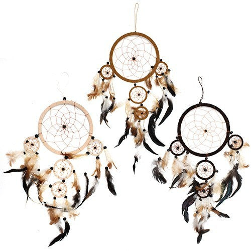 Bali Dreamcatcher - Large Round - Available in Cream, Coffee & Chocolate