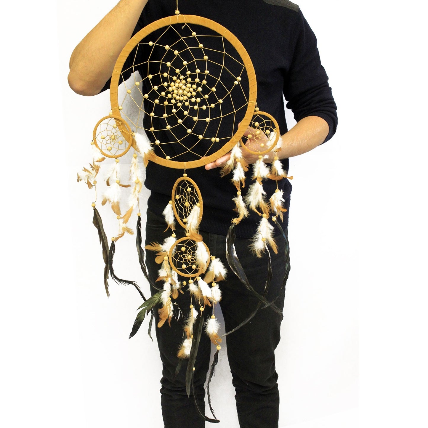 Bali Dreamcatcher - XLarge Round - Available in Cream, Coffee & Chocolate