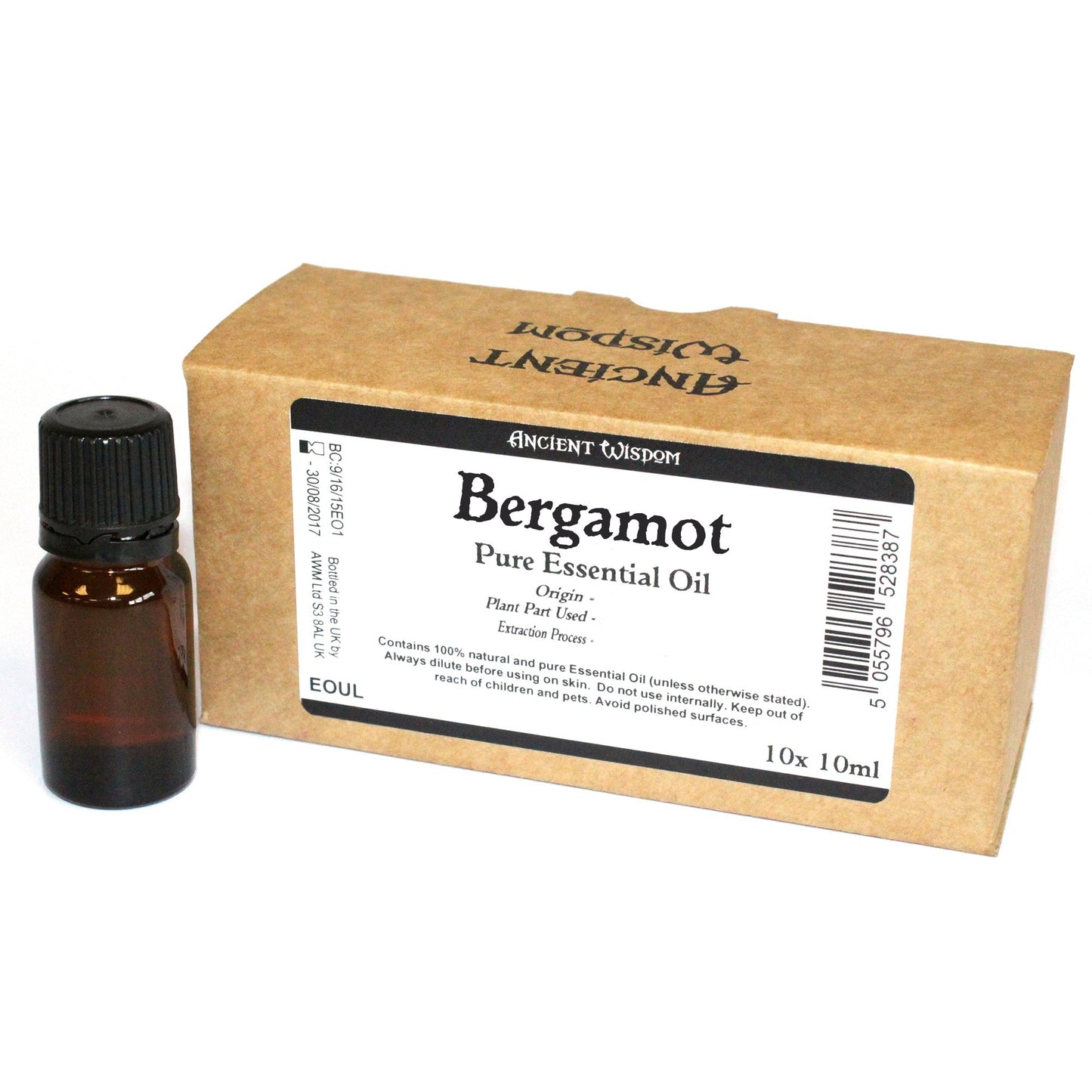 10x 10ml Bergamot (FCF) Essential Oil Customisable