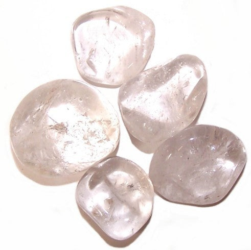 Pack of 24 L Tumble Stones - Clear Quartz