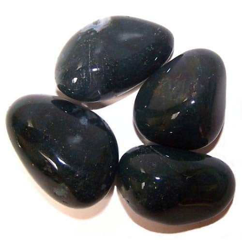 Pack of 24 L Tumble Stones - Green Moss Agate L