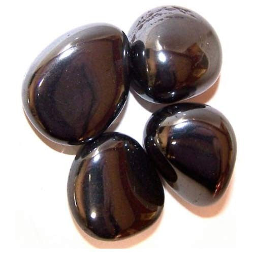 Pack of 24 L Tumble Stones - Hematite (A Grade)