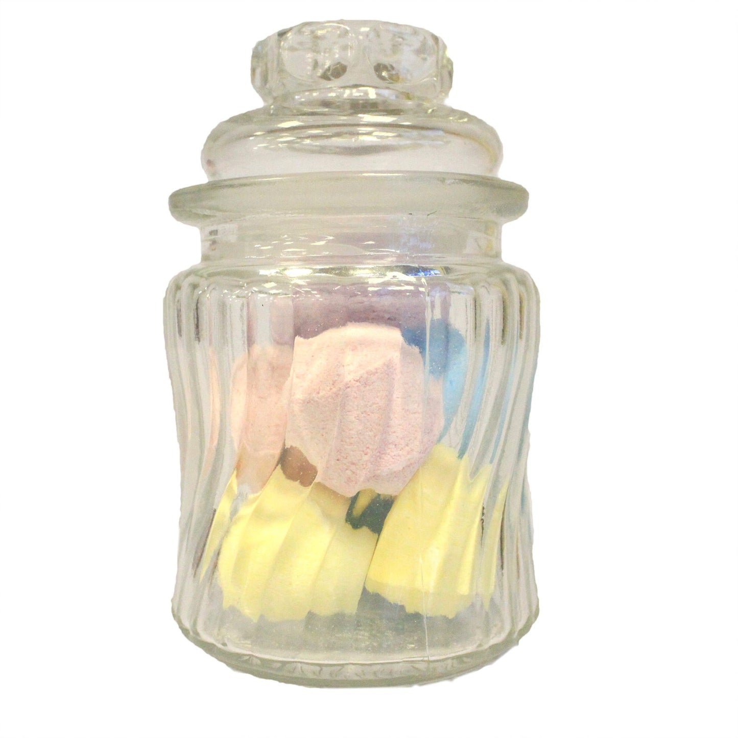 Glass Storage Jars - Swirl Ribs