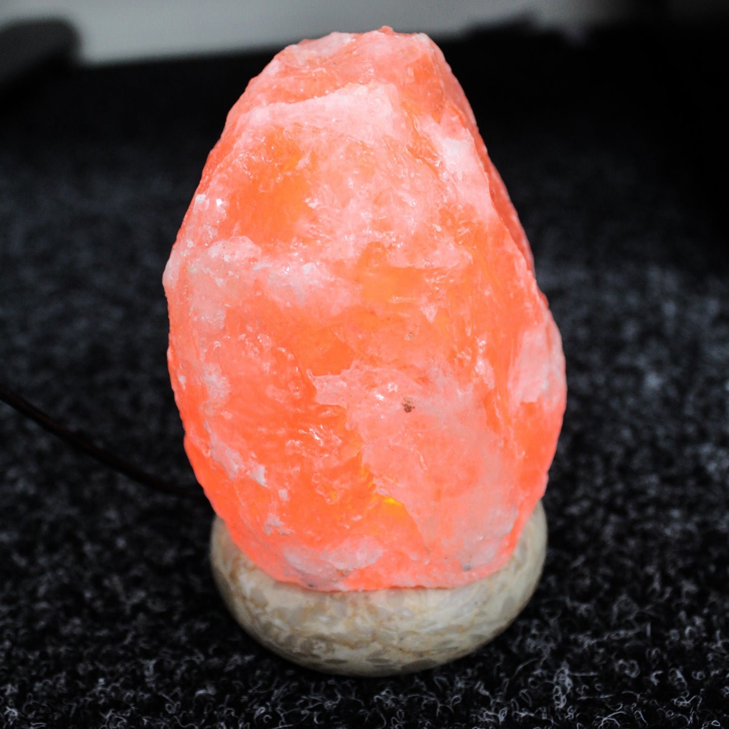 USB Natural Salt Lamp - 11.5 cm (white light)