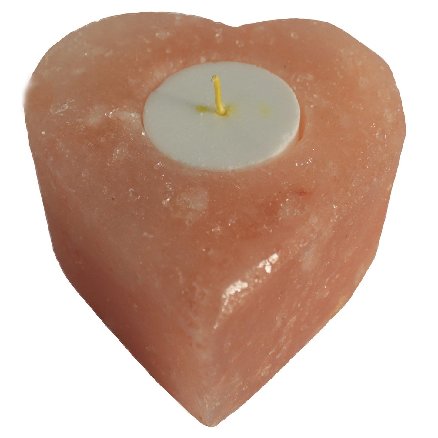 Salt Candle Holder - Medium Heart