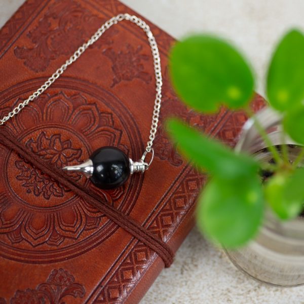 Black Agate Pendulum (Ball)