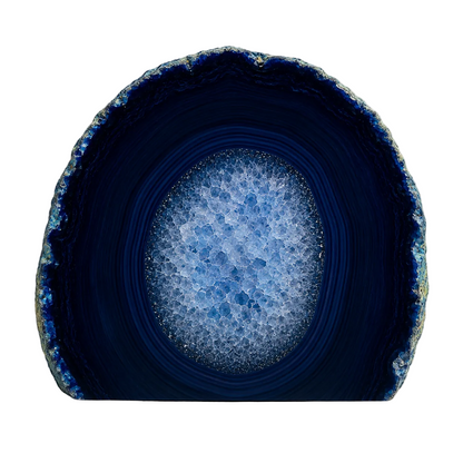 Blue Agate Geode – Approx. 9.5cm