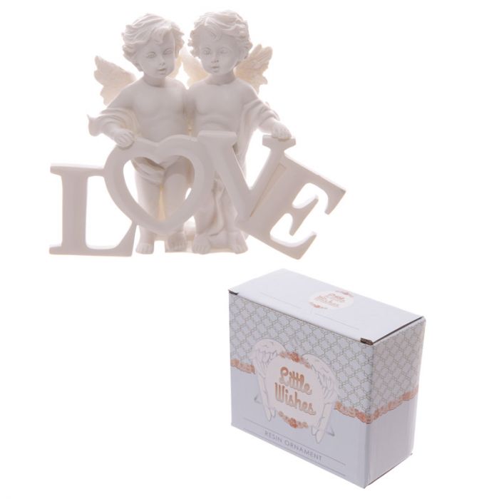 Cherubs with Love Lettering