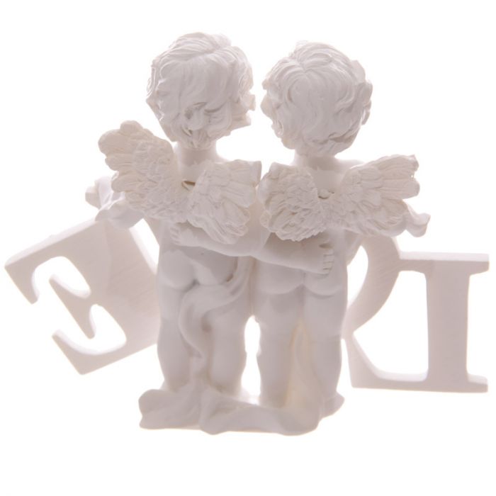 Cherubs with Love Lettering