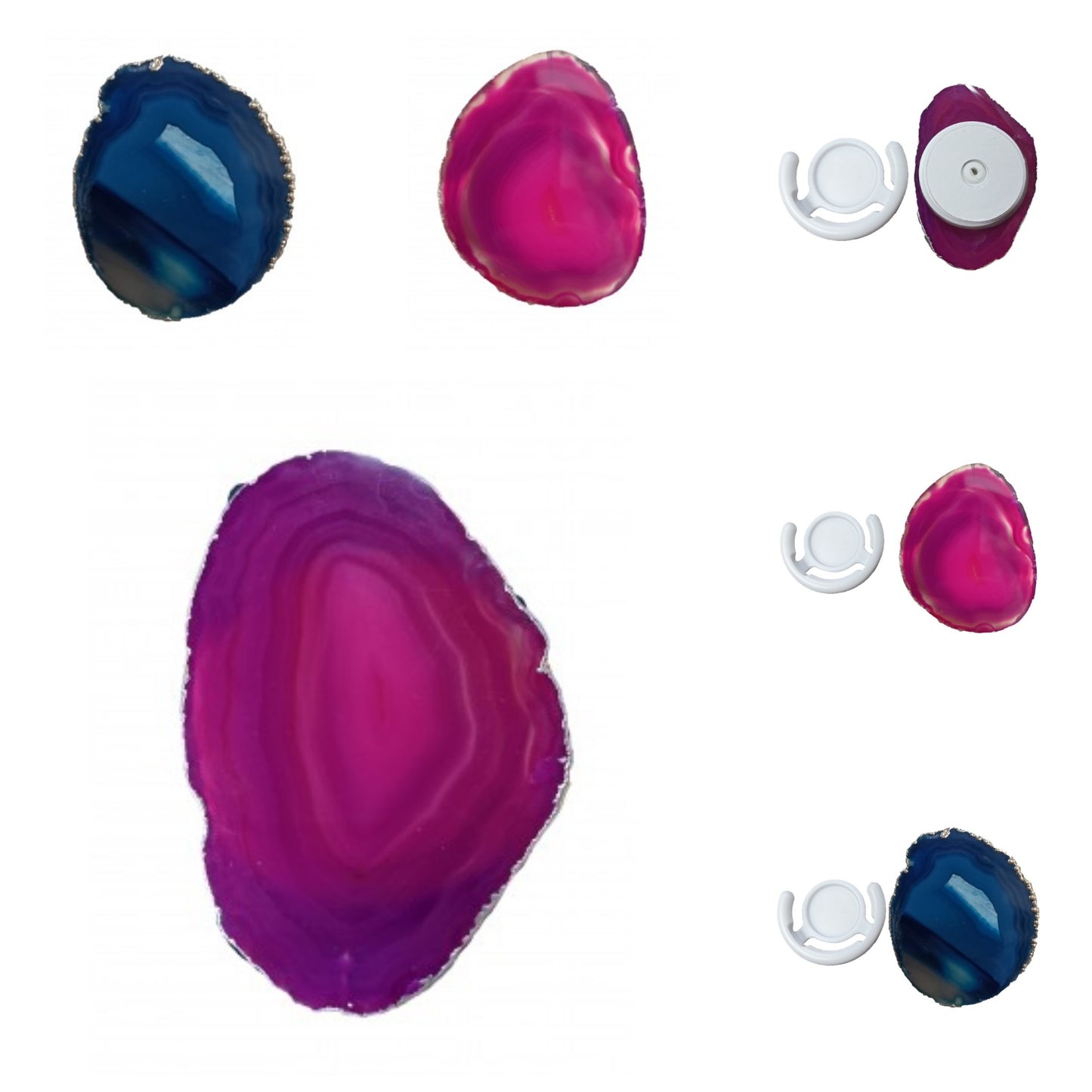 Agate Phone Grip (Available in Pink, Purple & Blue)