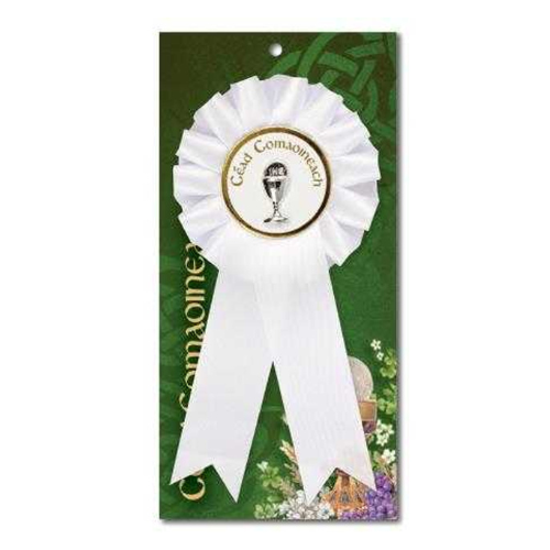 First Communion Rosette as Gaeilge (Céad Chomaoineach)