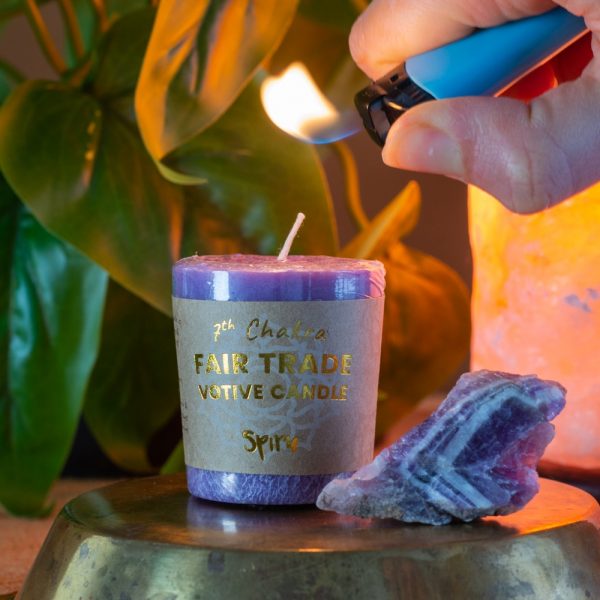 Crown Chakra Votive Candle - FairTrade