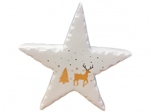 Ceramic Star Christmas Ornament