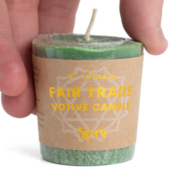 Heart Chakra Votive Candle- FairTrade