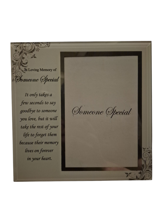 Memorial Glass Frame with Inscription (Someone Special)