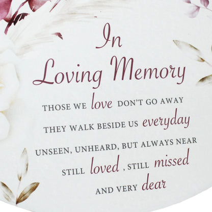 Memorial Oval Plaque - "In Loving Memory"