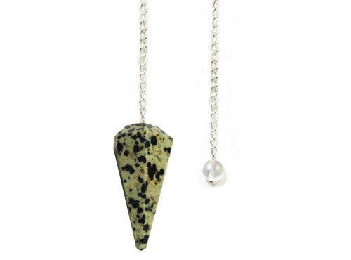 Dalmation Jasper Pendulum (Faceted)