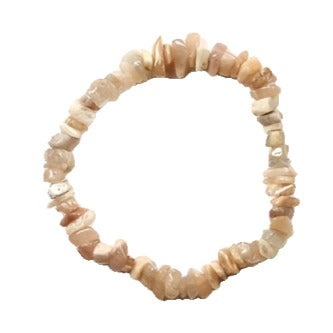 Moonstone Crystal Chip Bracelet