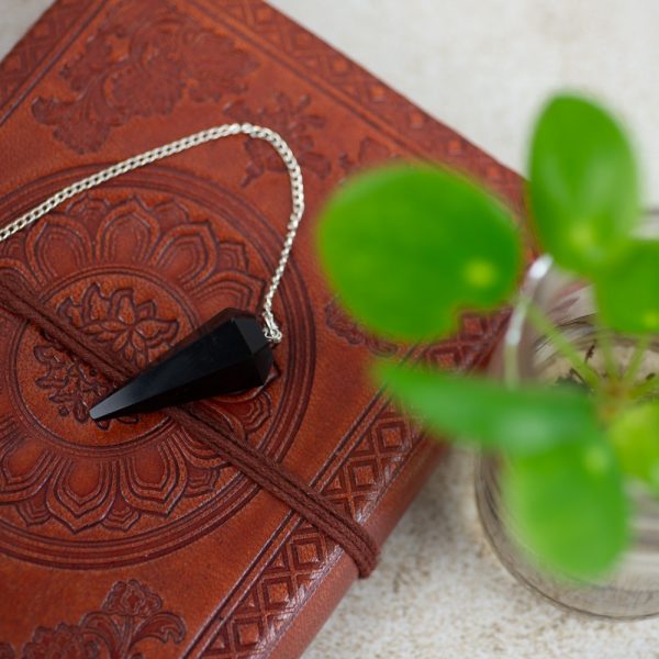 Black Obsidian Pendulum (Faceted)