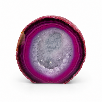Pink Agate Geode – Approx. 8cm