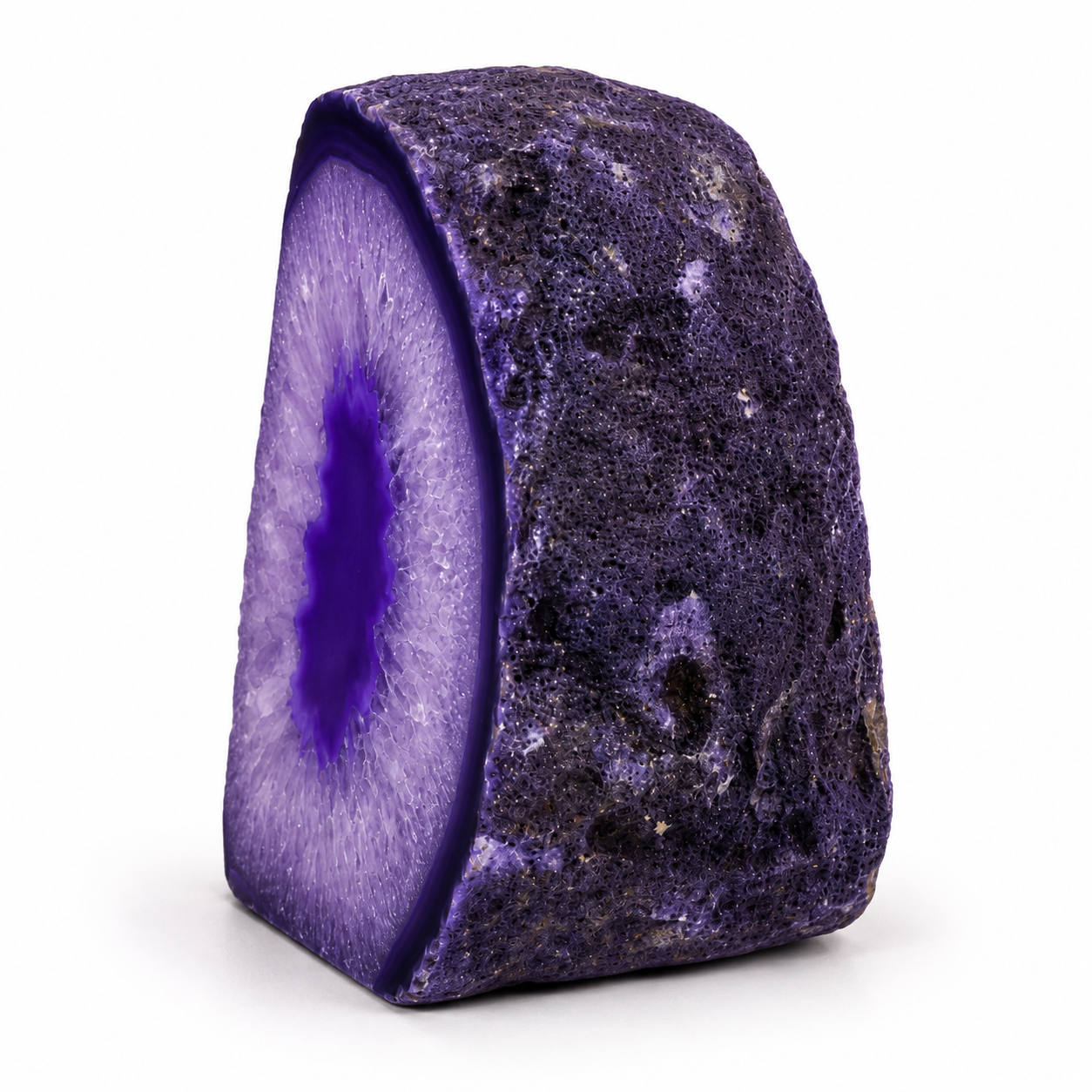 Purple Agate Geode – Approx. 9.5cm