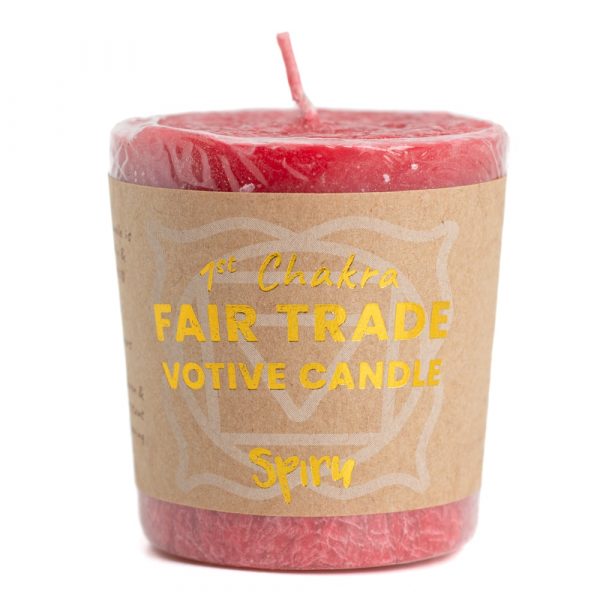 Root Chakra Votive Candle- FairTrade