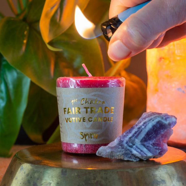 Root Chakra Votive Candle- FairTrade