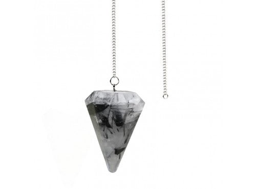 Rutilated Quartz Pendulum (Faceted)