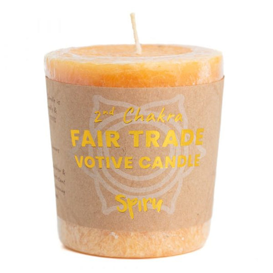 Sacral Chakra Votive Candle- FairTrade