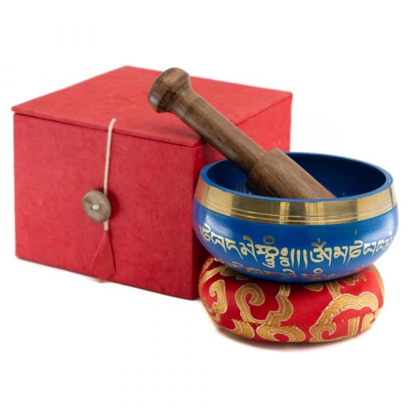 Singing Bowl Gift Set (Blue - 10cm)