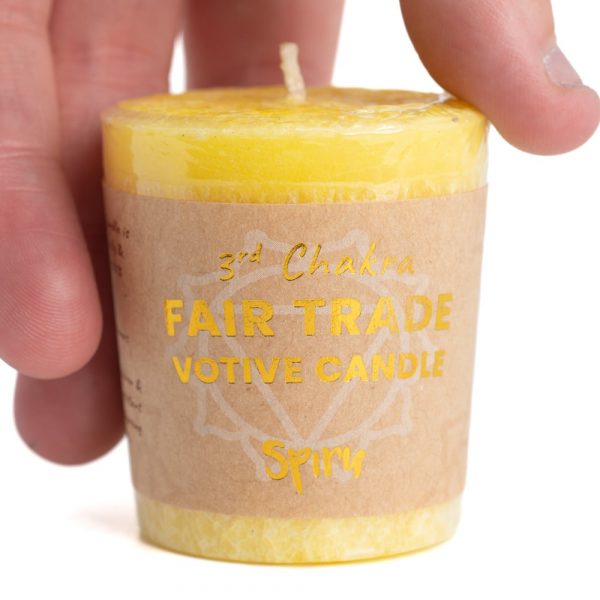 Solar Plexus Chakra Votive Candle- FairTrade