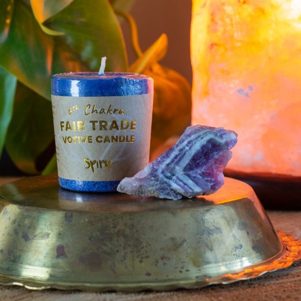 Third Eye Chakra Votive Candle- FairTrade