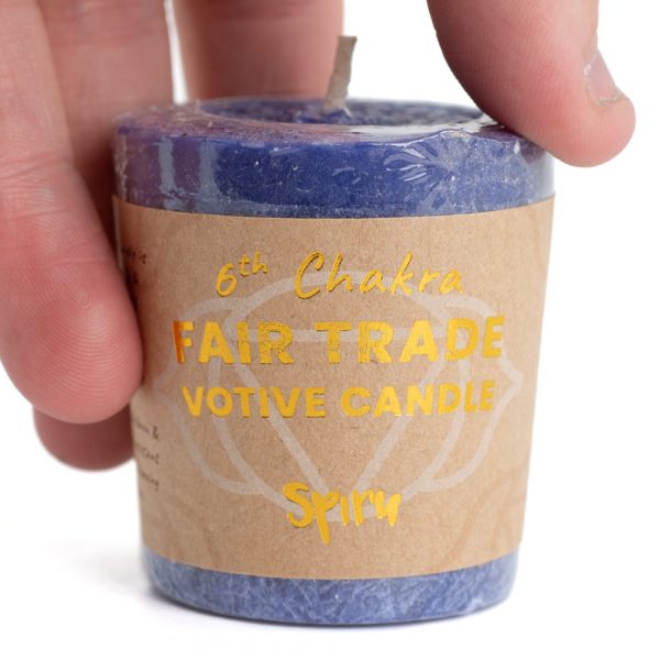 Third Eye Chakra Votive Candle- FairTrade