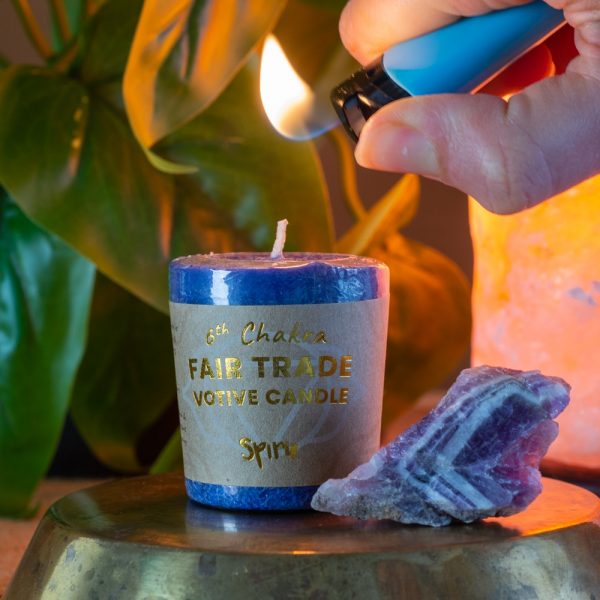 Third Eye Chakra Votive Candle- FairTrade